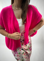 Lade das Bild in den Galerie-Viewer, Cardigan Weste Malu Oversize Pink
