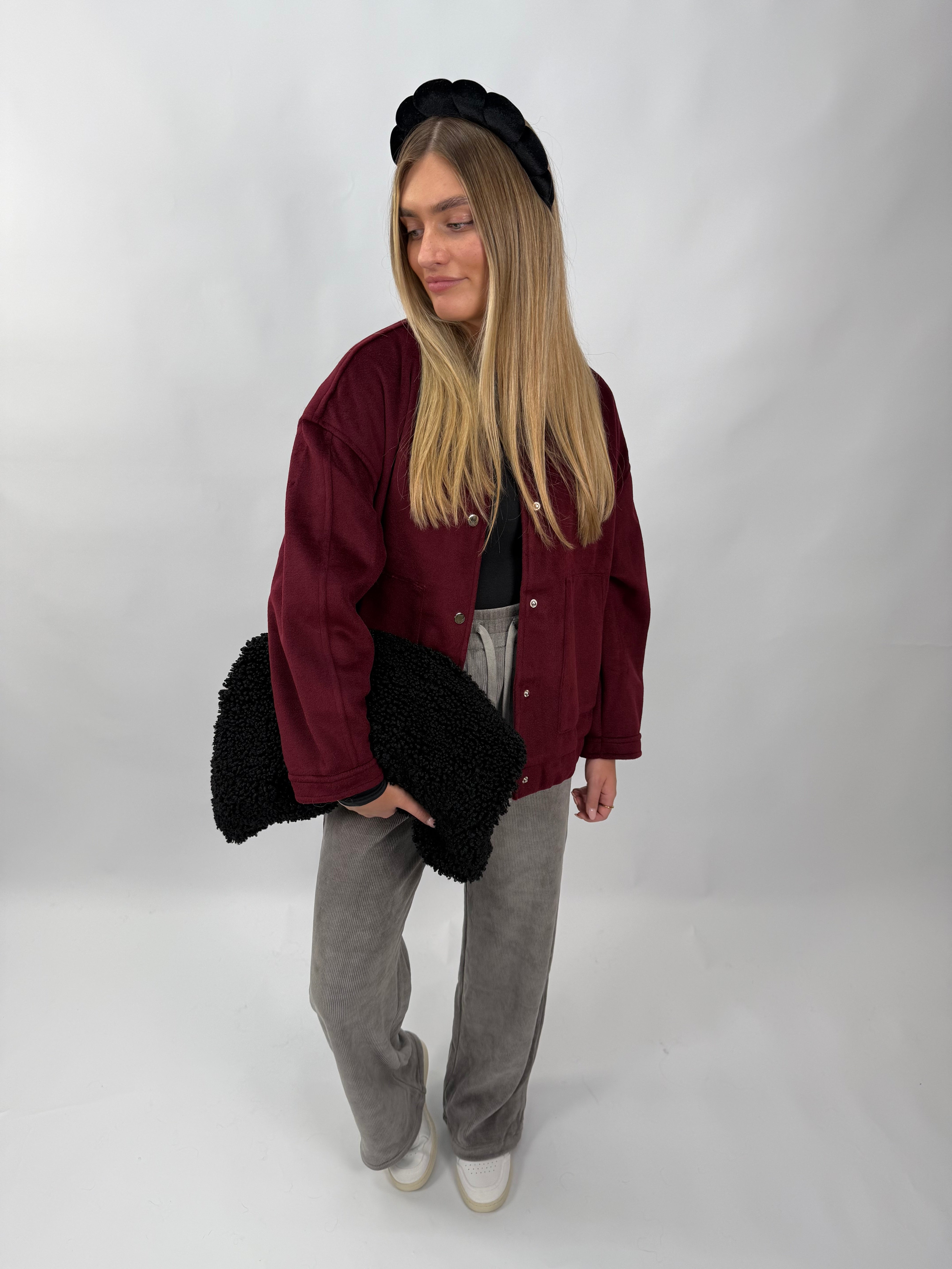 Bordeaux Bomber Jacke Val