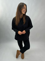 Lade das Bild in den Galerie-Viewer, BQ Sweater All Black | Fair Fashion
