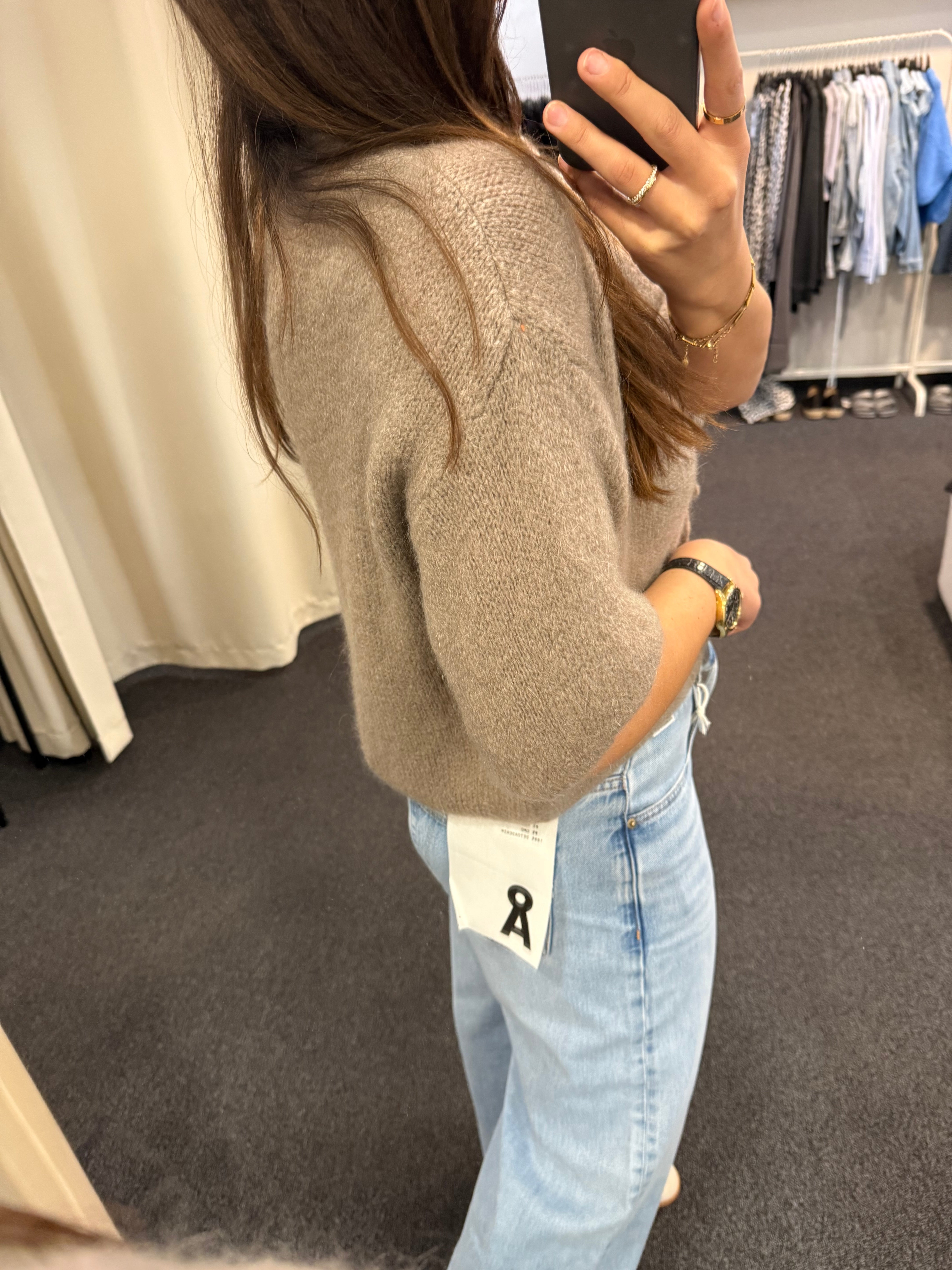 Cardigan Malu Schleifen Taupe