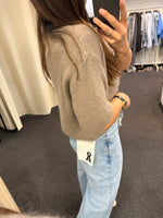 Lade das Bild in den Galerie-Viewer, Cardigan Malu Schleifen Taupe
