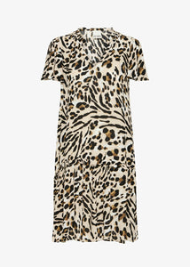 ICHI IHMARRAKECH Kleid Leo AOP DR18