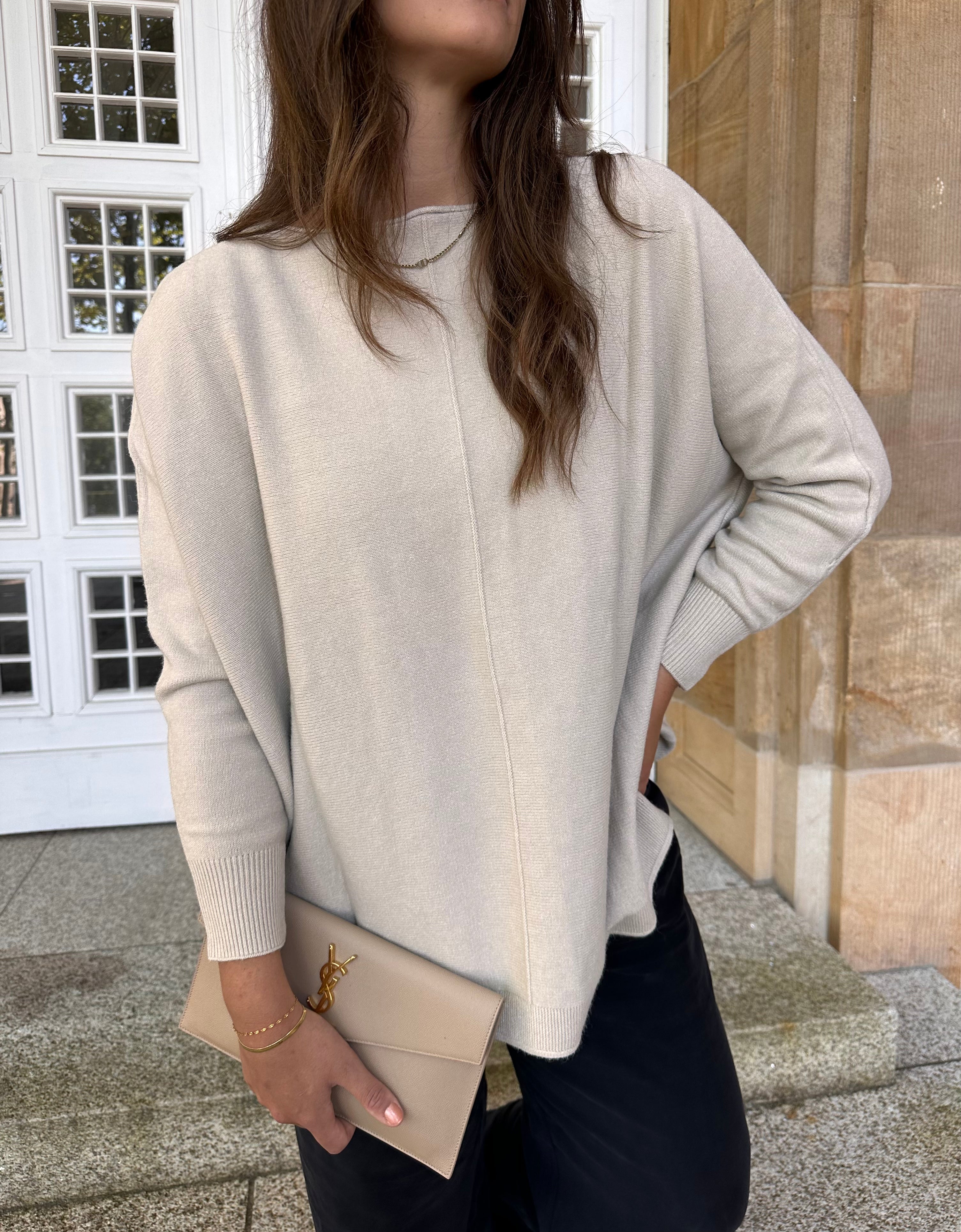Lässiger Sweater Jara Beige