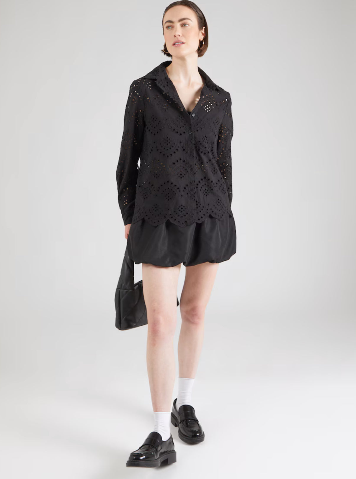 Pieces Bluse PCVILDE Schwarz
