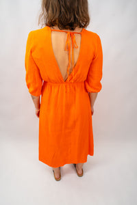 Musselin Kleid Malu Orange