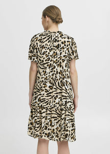 ICHI IHMARRAKECH Kleid Leo AOP DR18