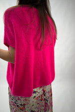 Lade das Bild in den Galerie-Viewer, Cardigan Weste Malu Oversize Pink
