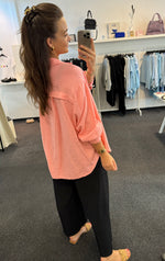 Lade das Bild in den Galerie-Viewer, Musselin Bluse Pfirsich
