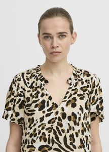 ICHI IHMARRAKECH Kleid Leo AOP DR18