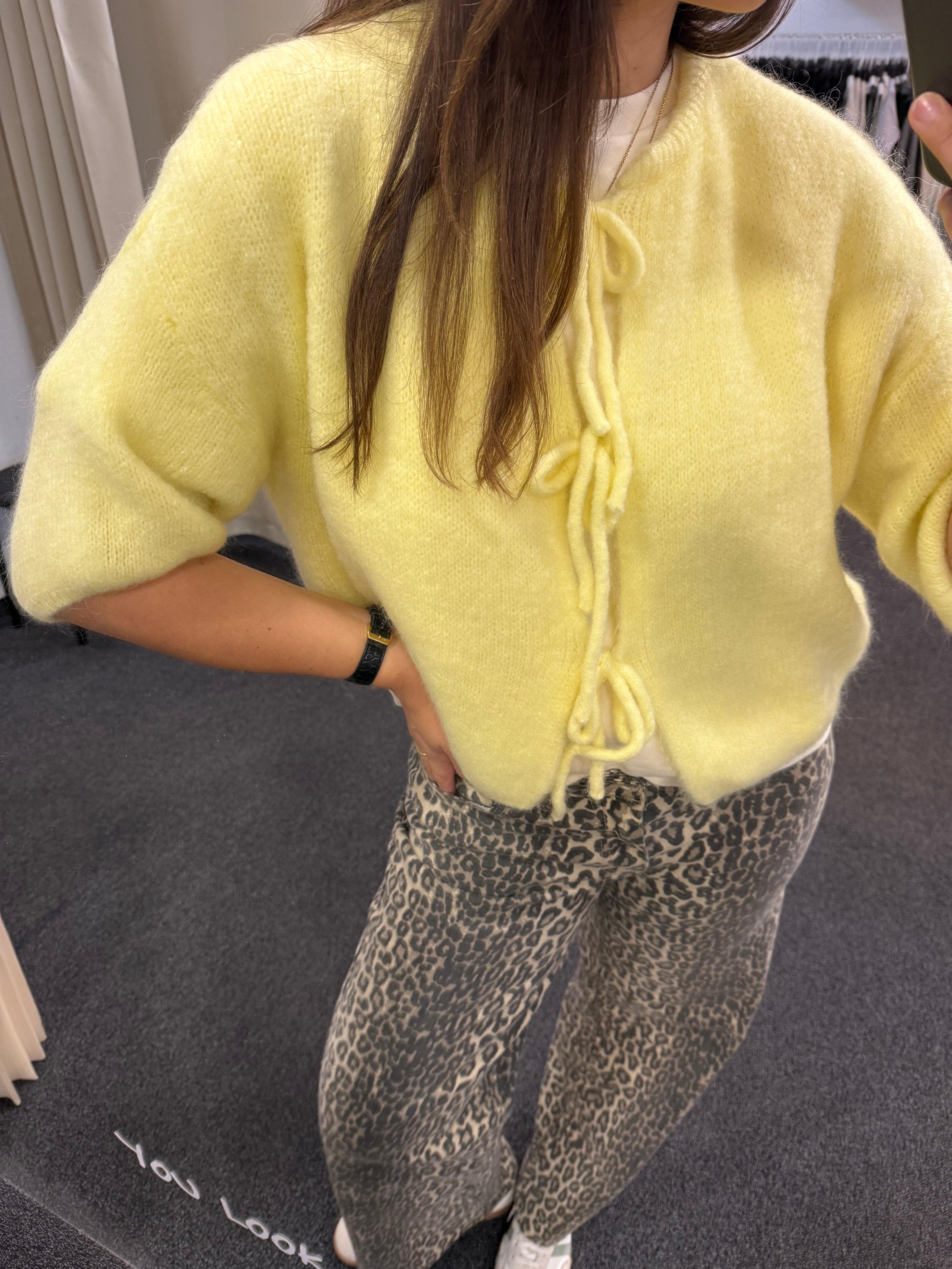 Cardigan Malu Pastell Gelb