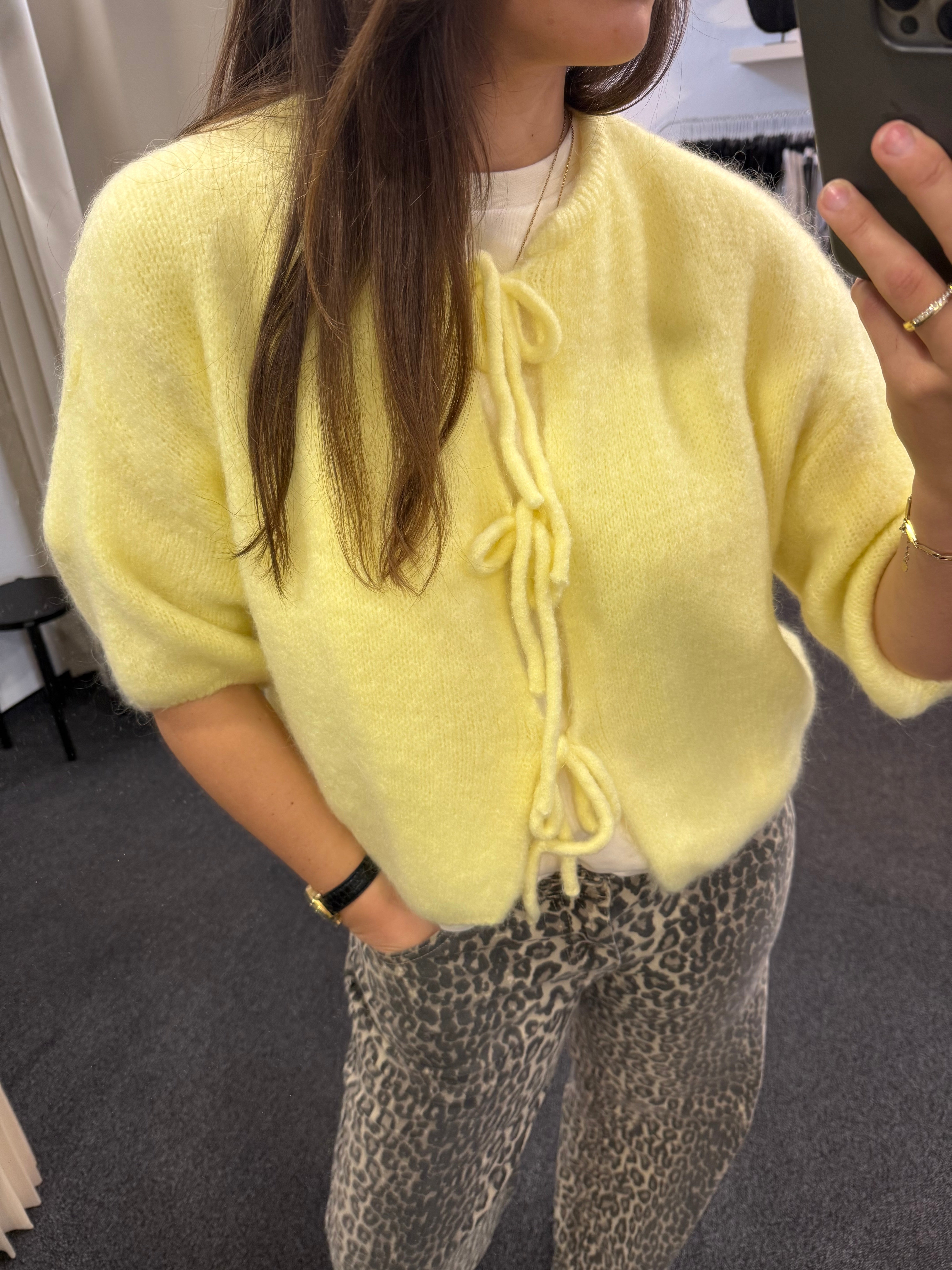 Cardigan Malu Pastell Gelb