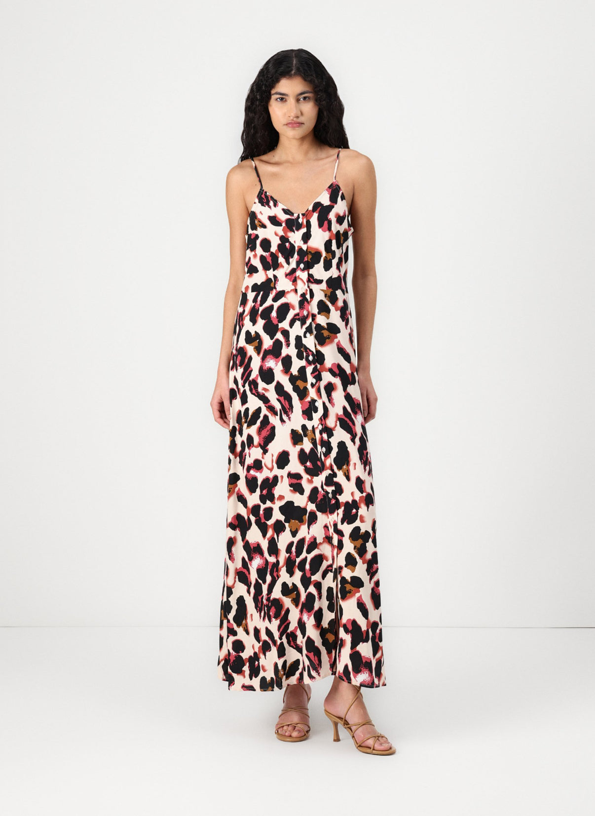 YAS Kleid SAVANNA Strap Leo