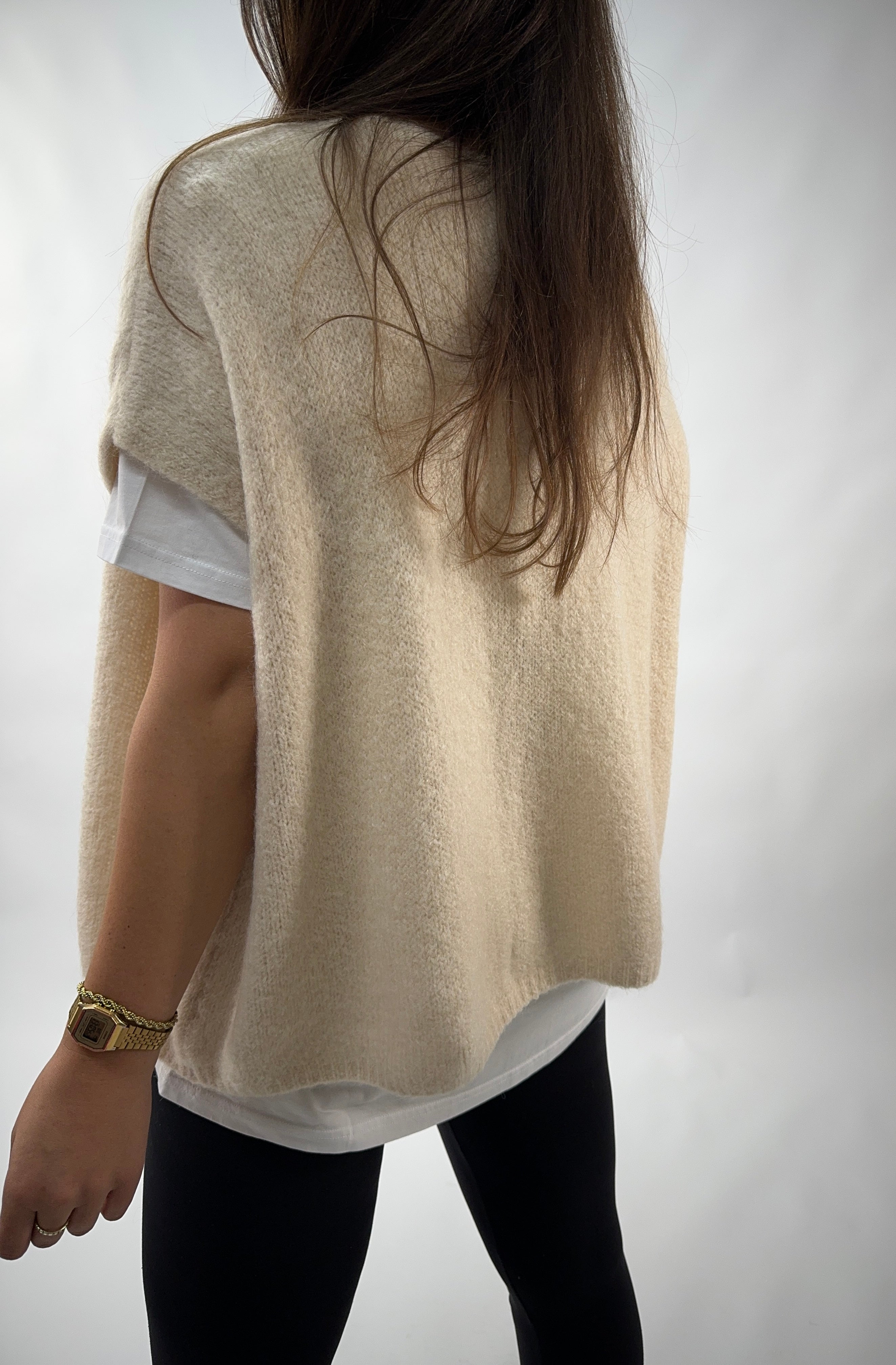 Cardigan Weste Malu Beige