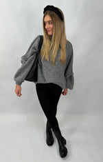 Lade das Bild in den Galerie-Viewer, Oversize Pullover Val Grau
