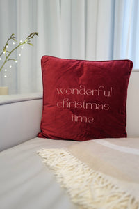 Kissen "wonderful christmas Time" vers. Farben