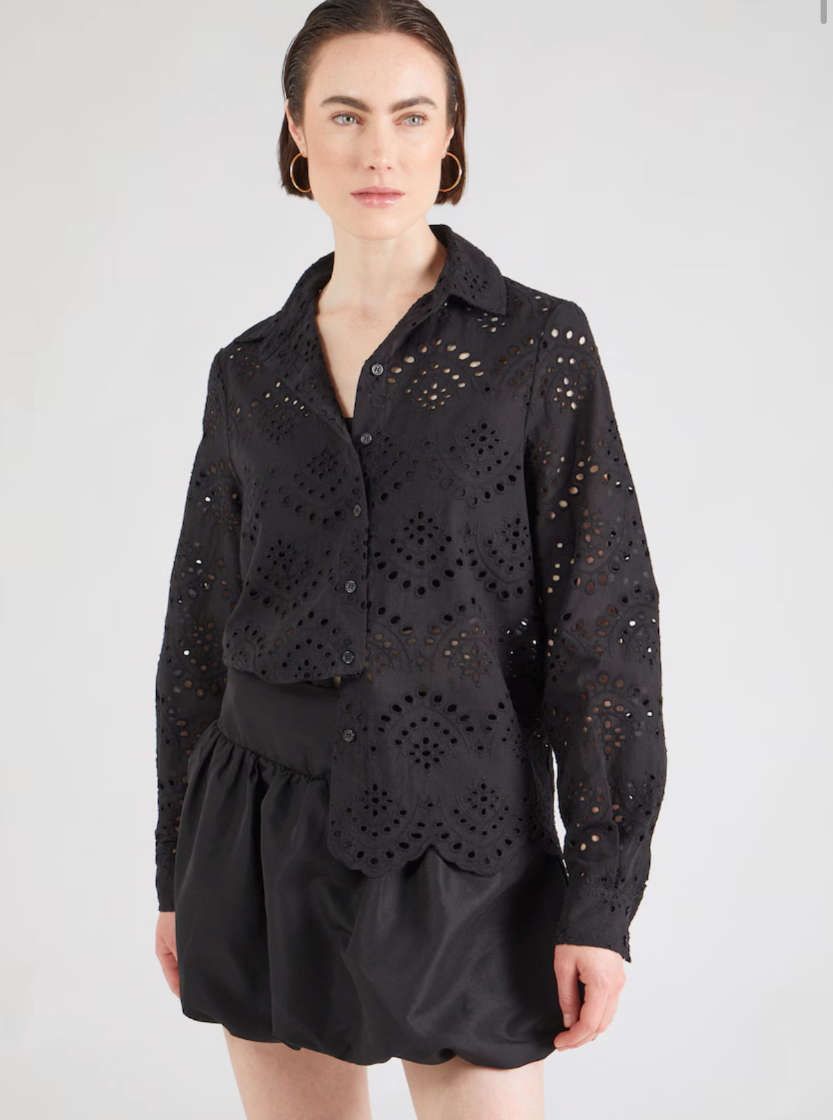 Pieces Bluse PCVILDE Schwarz