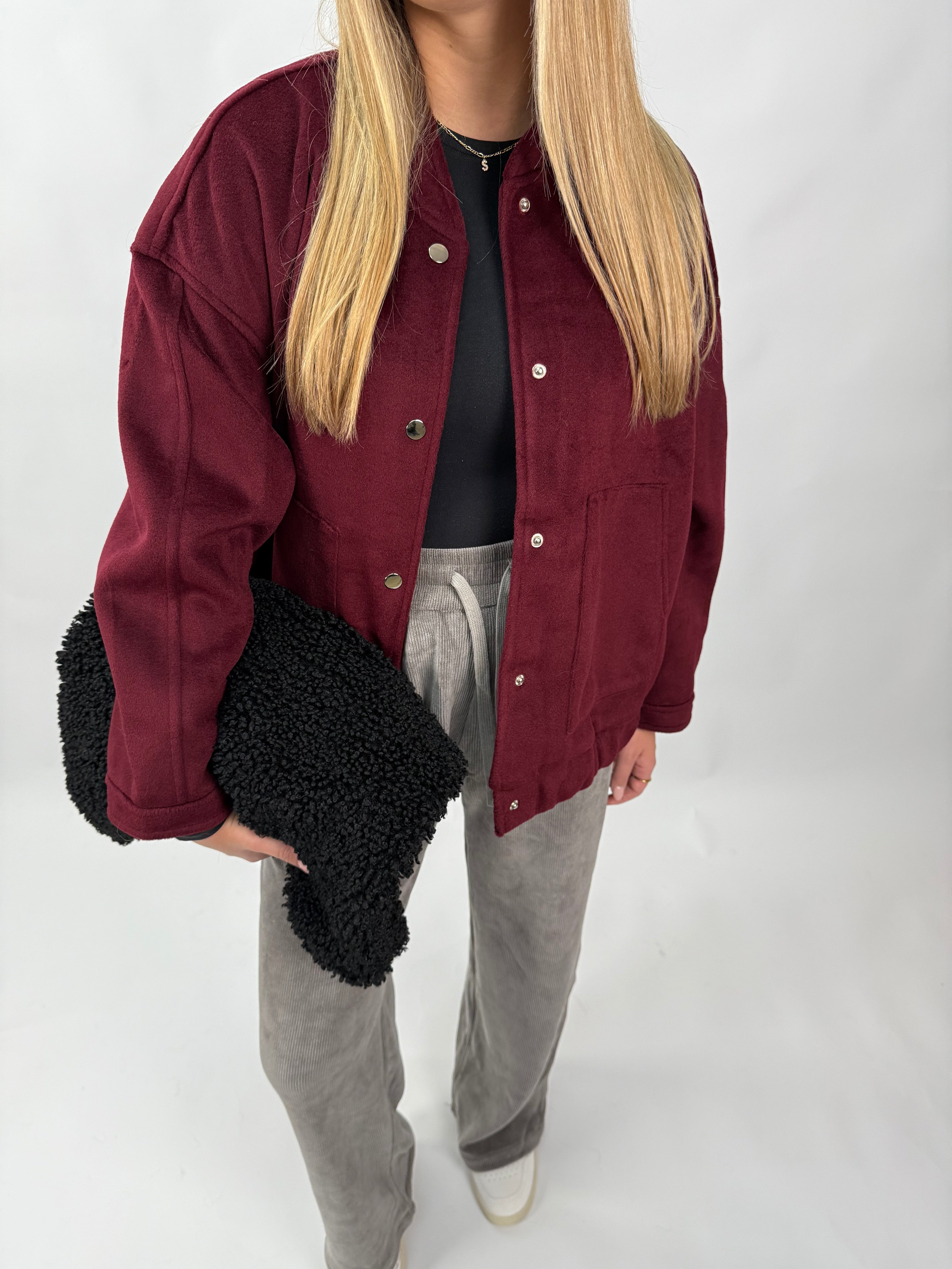 Bordeaux Bomber Jacke Val