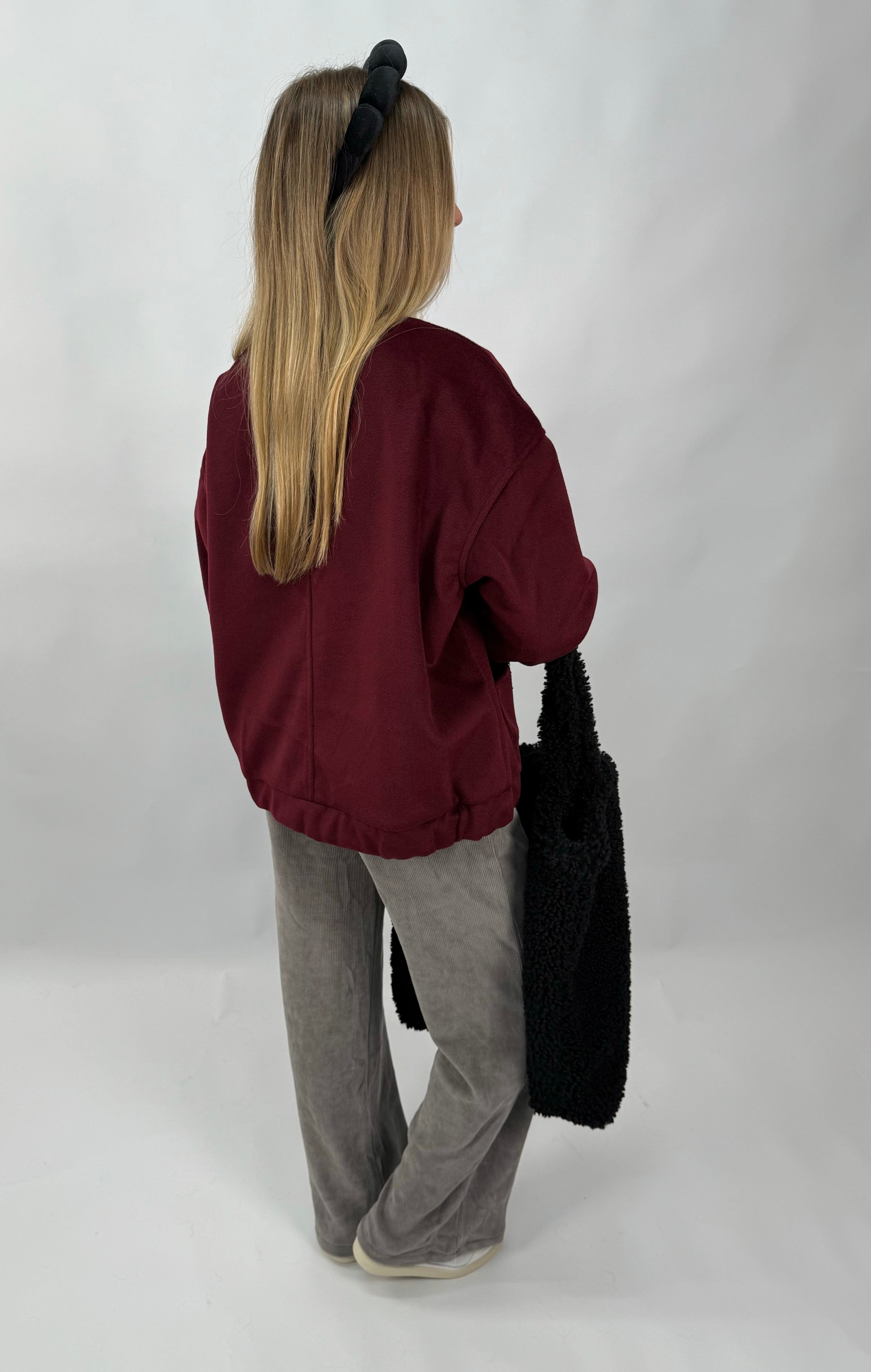 Bordeaux Bomber Jacke Val