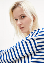 Lade das Bild in den Galerie-Viewer, Armedangels Sweater FRANKAA MAARLEN STRIPE lapis blue
