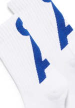 Lade das Bild in den Galerie-Viewer, Armedangels Socken SAAMUS SHORT white dynamo blue
