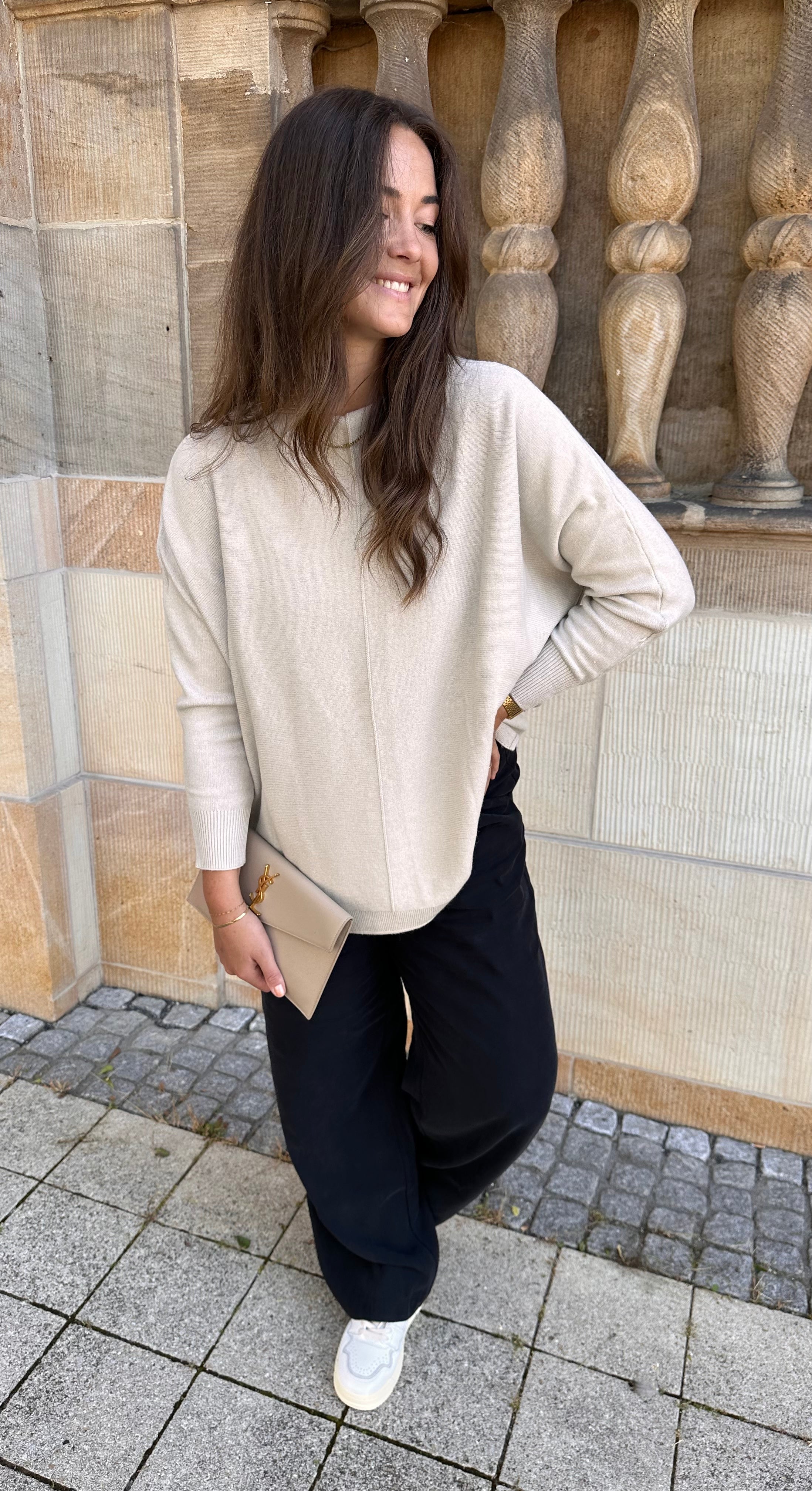 Lässiger Sweater Jara Beige