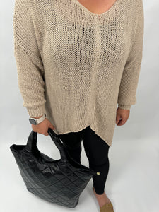 Lochstrick Pullover Nia