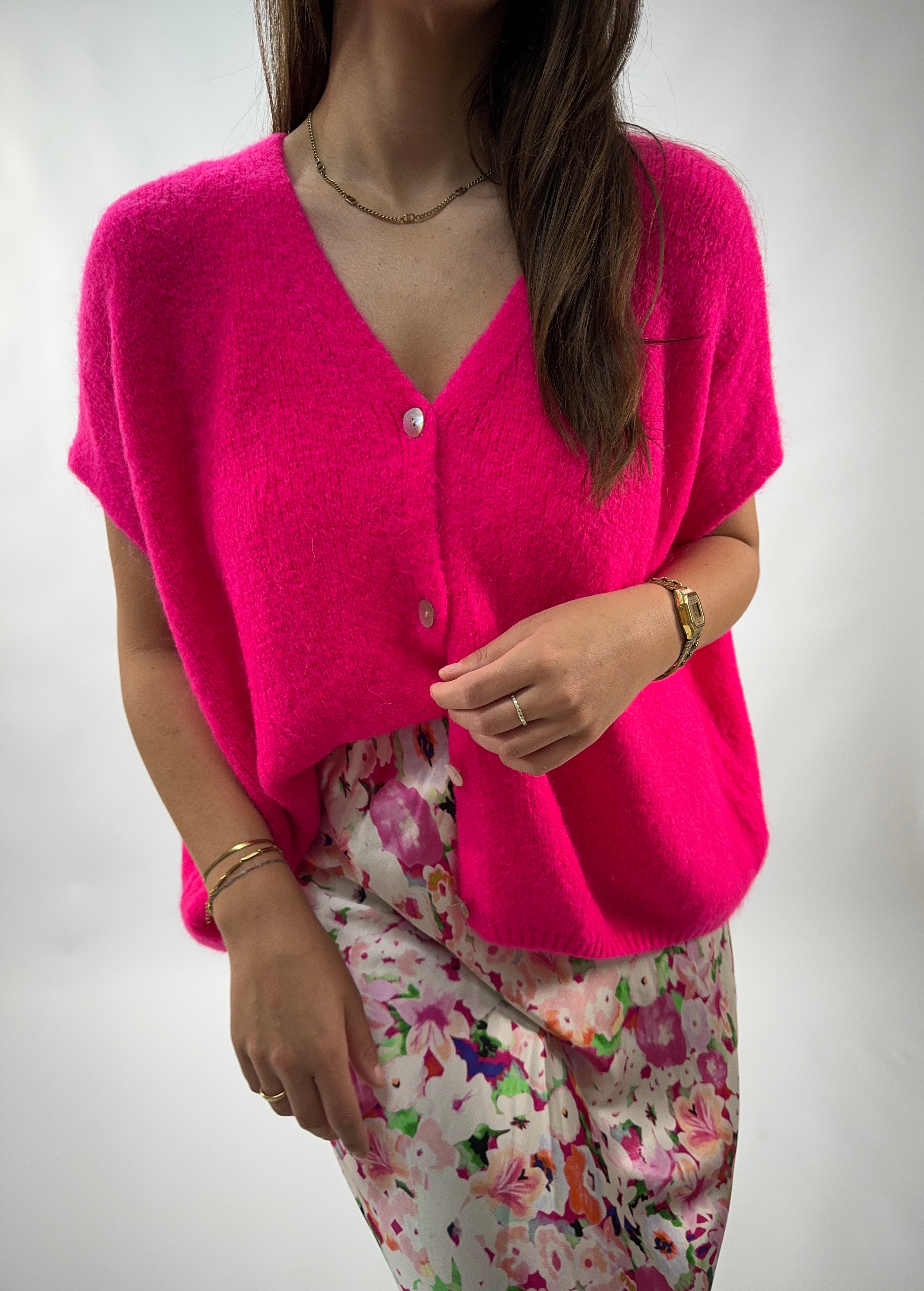 Cardigan Weste Malu Pink