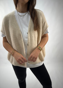 Cardigan Weste Malu Beige