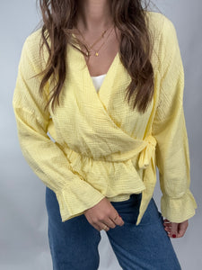 Musselin Bluse Lola Gelb