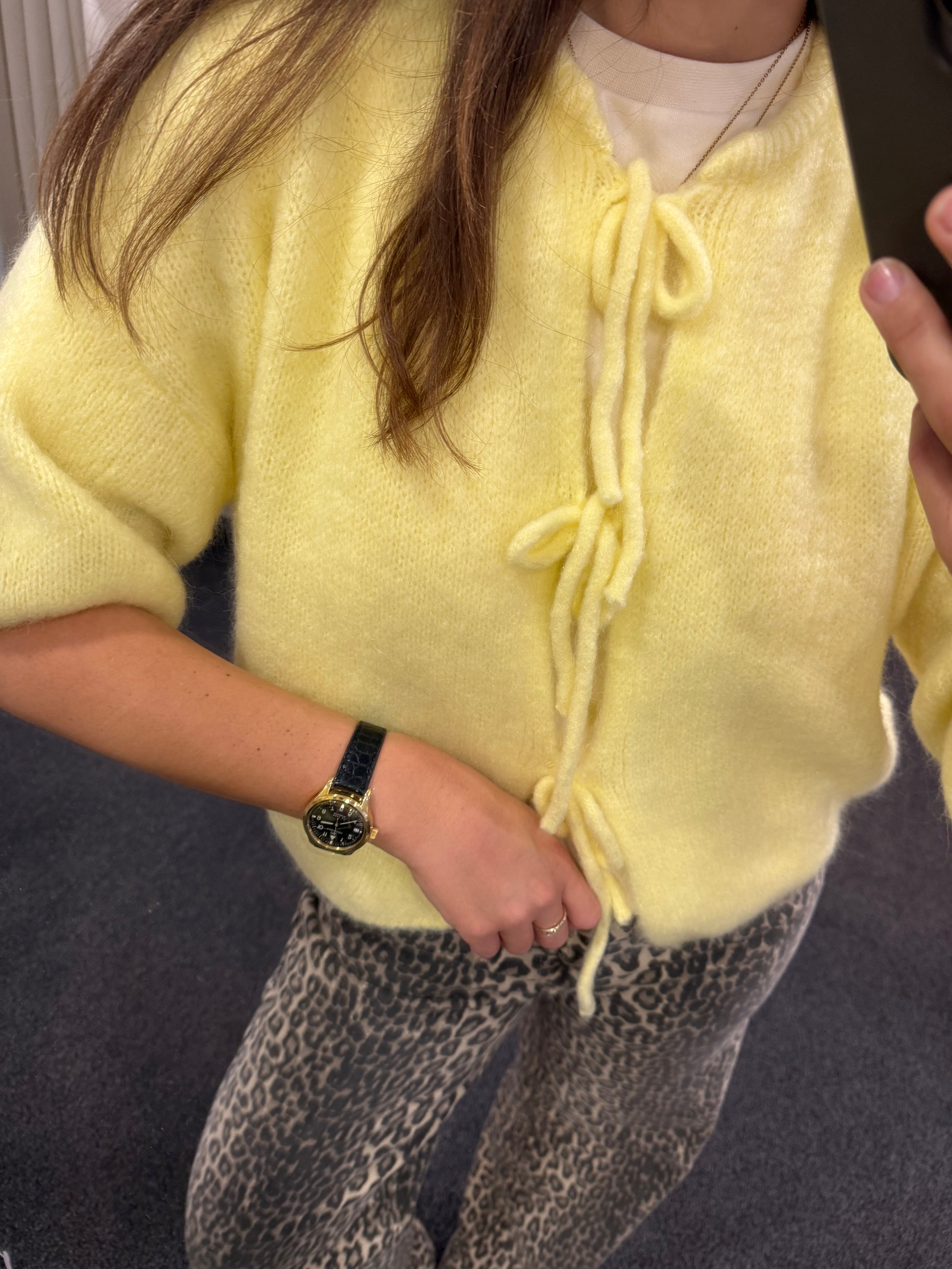 Cardigan Malu Pastell Gelb