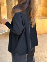 Lade das Bild in den Galerie-Viewer, Lässiger Sweater Jara Schwarz
