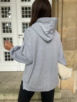 Lade das Bild in den Galerie-Viewer, Hoodie Satin Frey Grau
