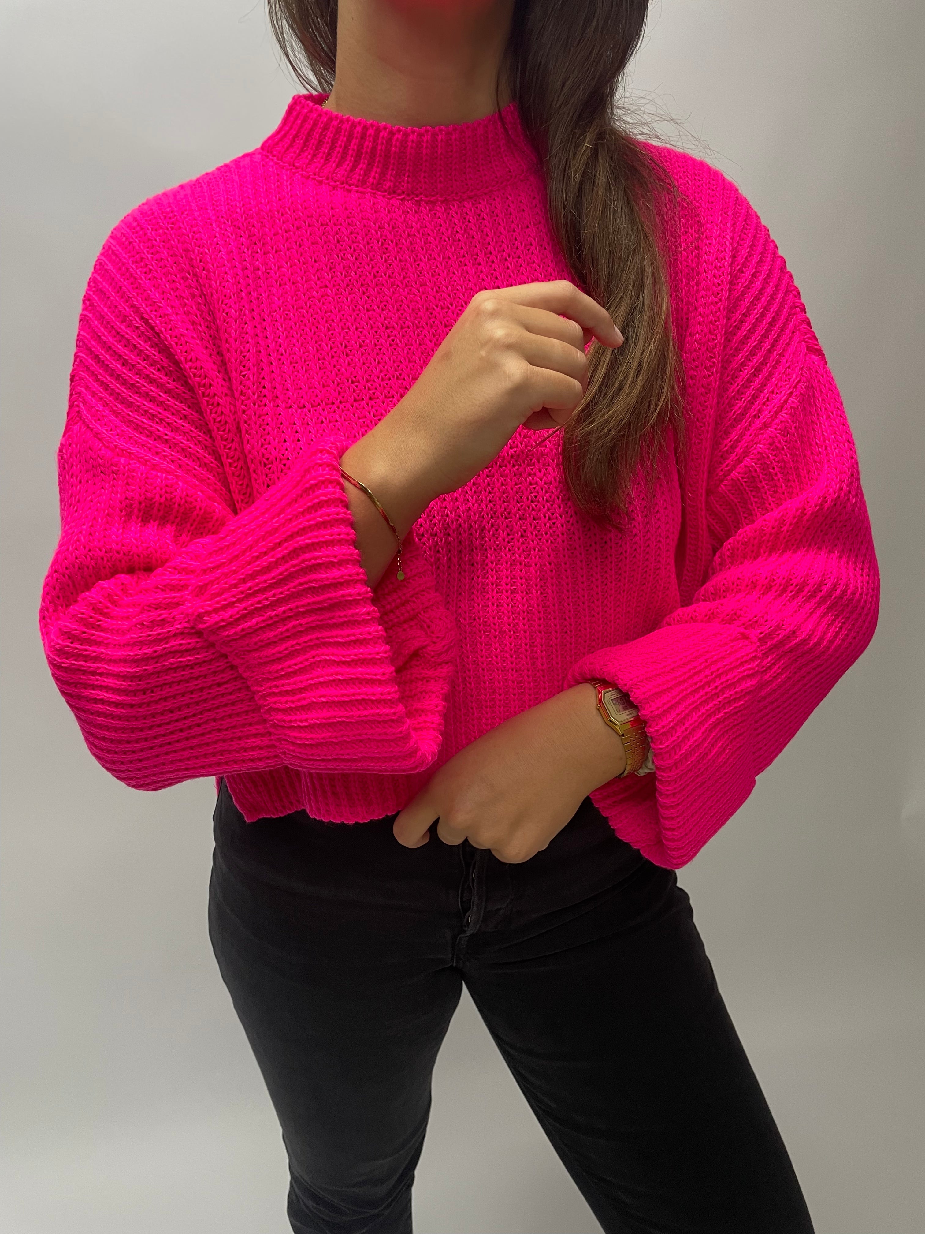 Pullover Gia Kurz Pink