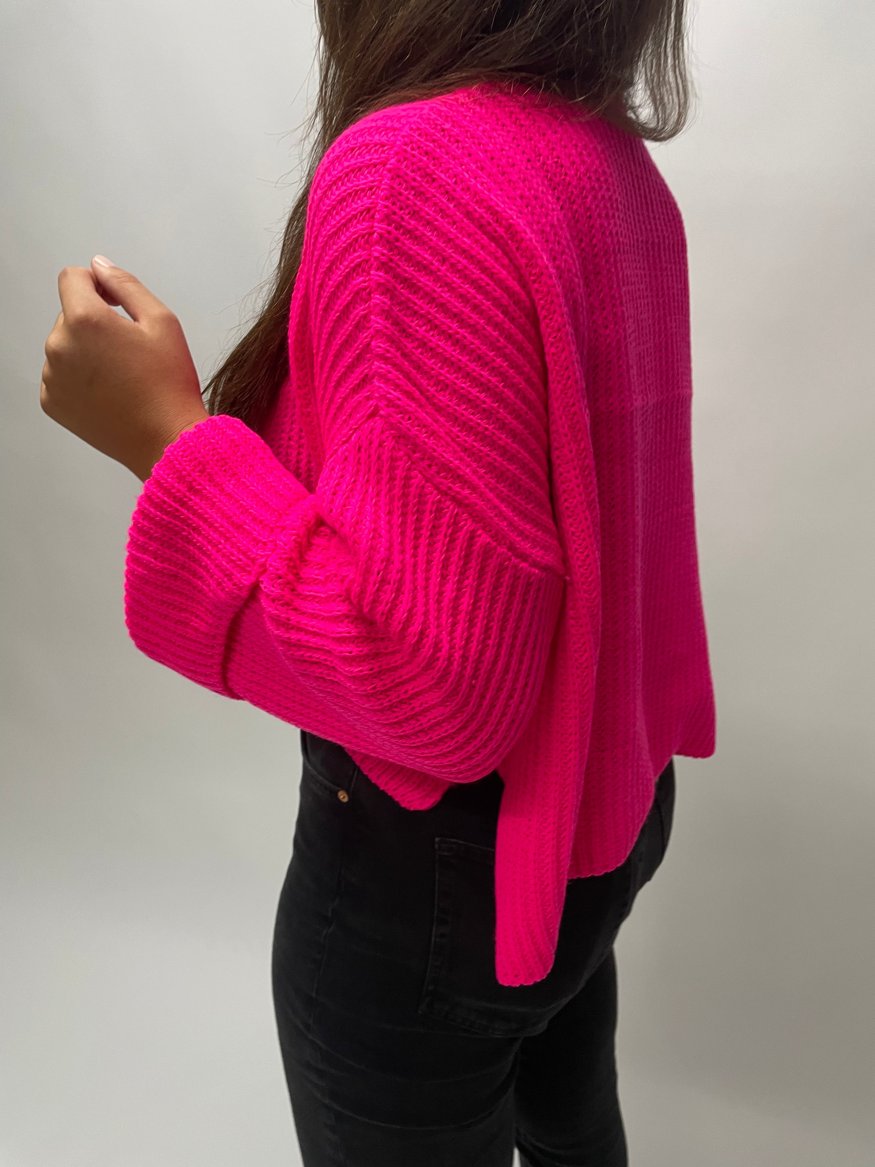 Pullover Gia Kurz Pink