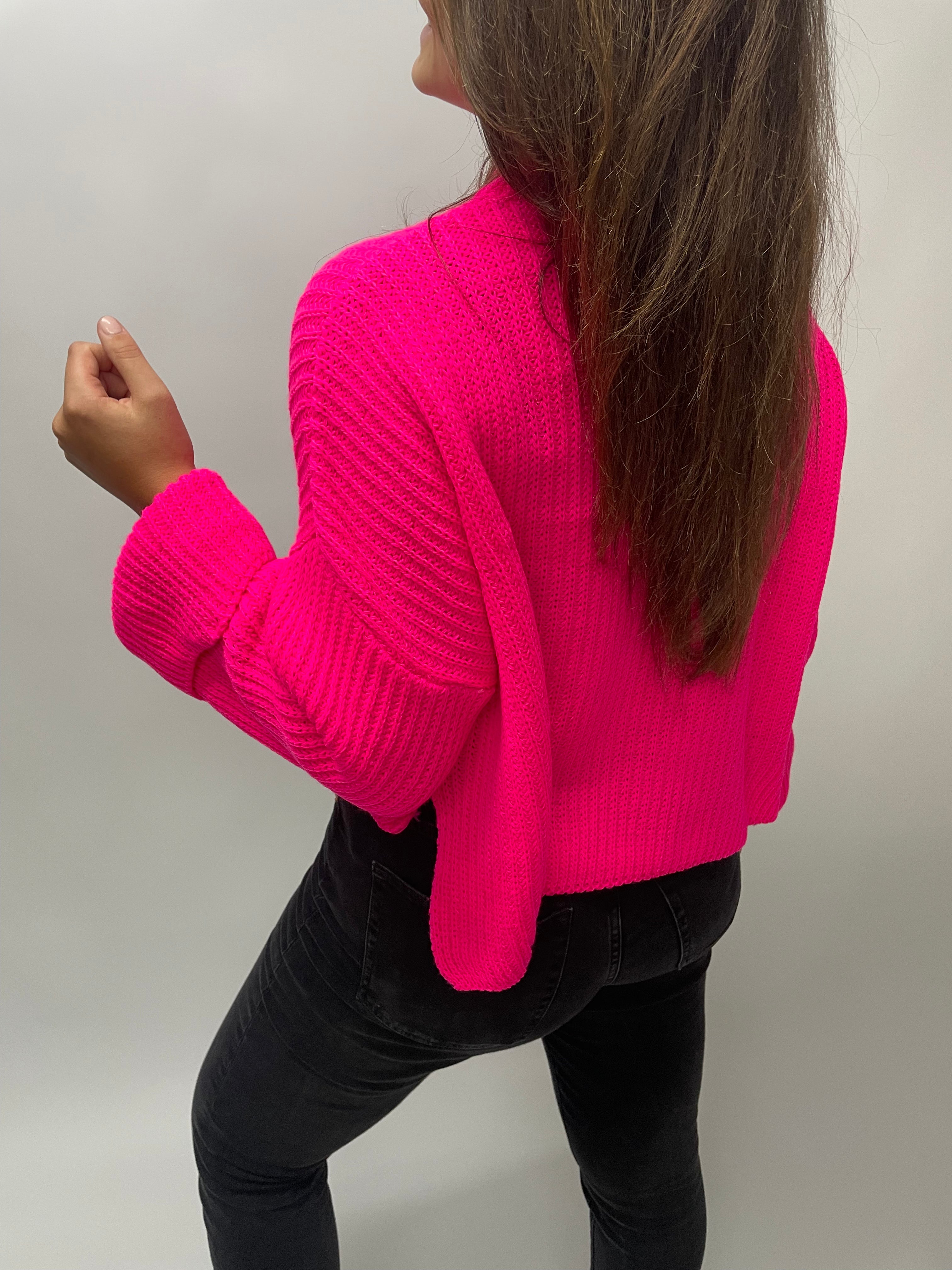 Pullover Gia Kurz Pink