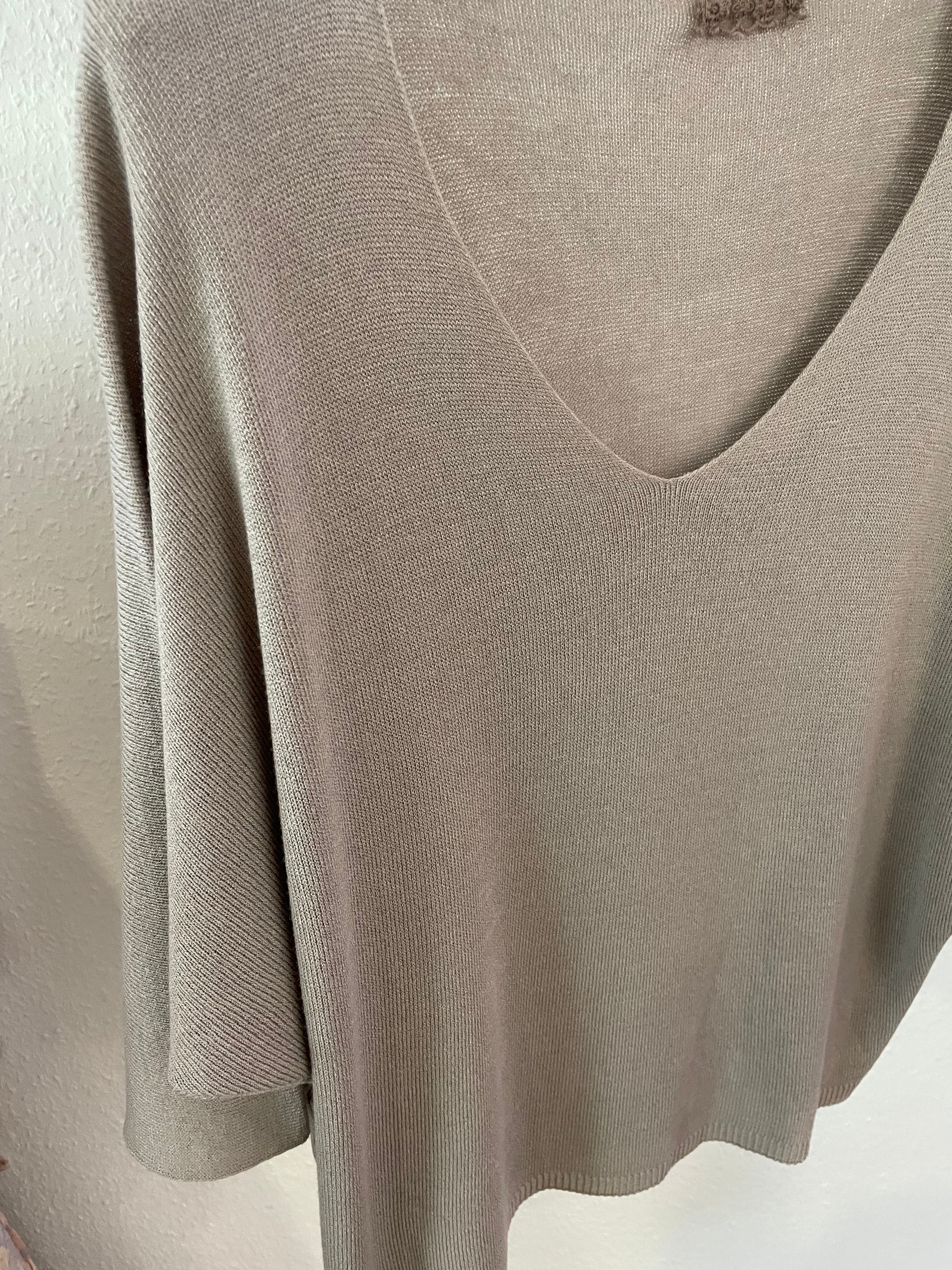 Feinstrick Pullover Malu Taupe
