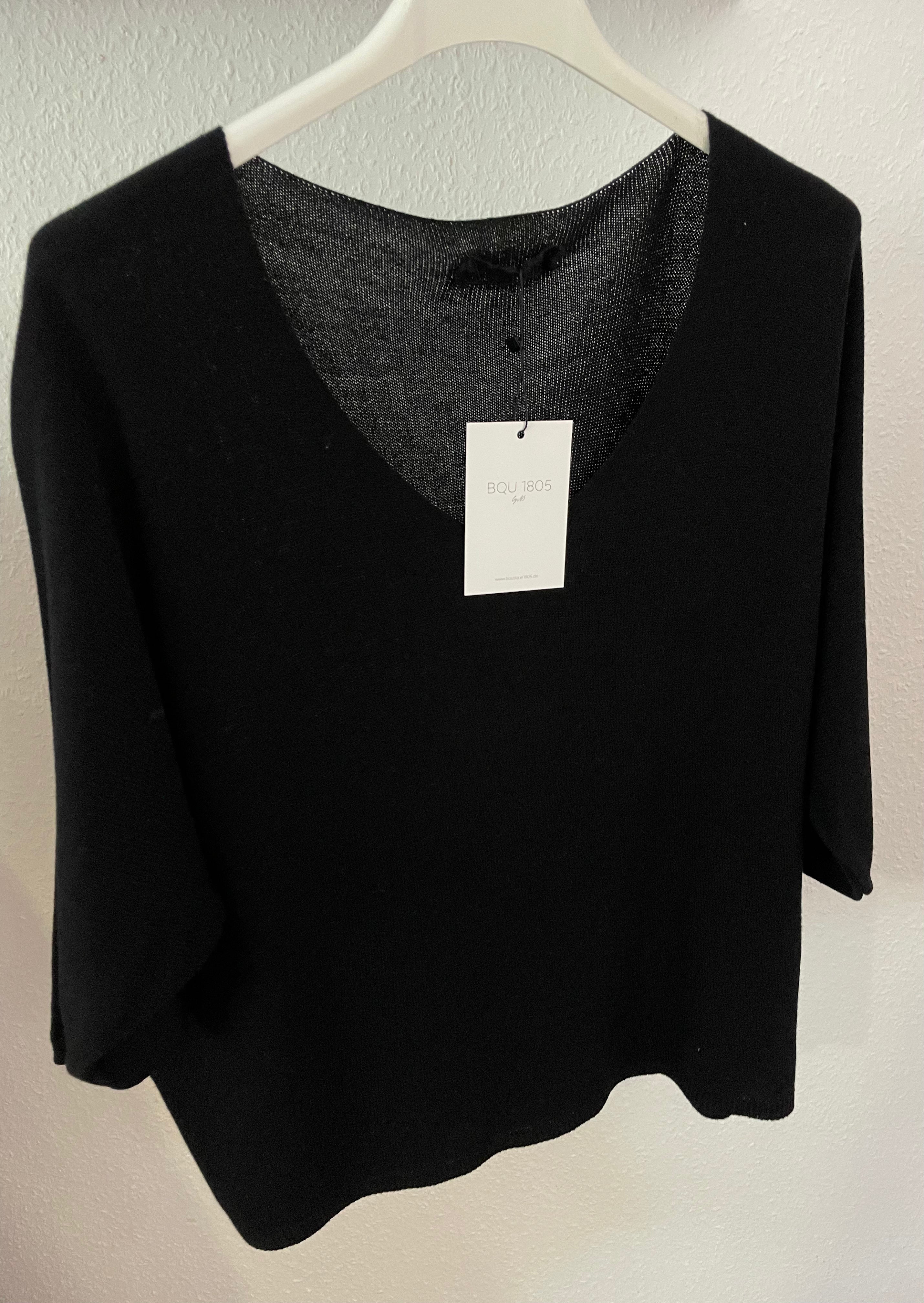 Feinstrick Pullover Malu Schwarz