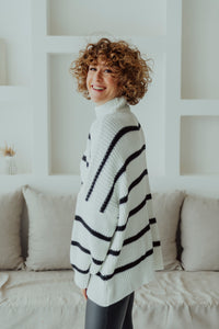 Pullover Stripe Weiß Frey