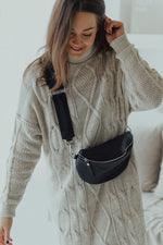 Lade das Bild in den Galerie-Viewer, Taschen Strap Shine Schwarz Hardware Silber oder Gold
