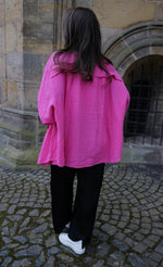 Lade das Bild in den Galerie-Viewer, Oversize Bluse Musselin Pink
