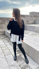 Lade das Bild in den Galerie-Viewer, Strickpullover Nathalie Schwarz | BQU 1805
