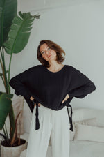 Lade das Bild in den Galerie-Viewer, Strickpullover Nathalie Schwarz | BQU 1805

