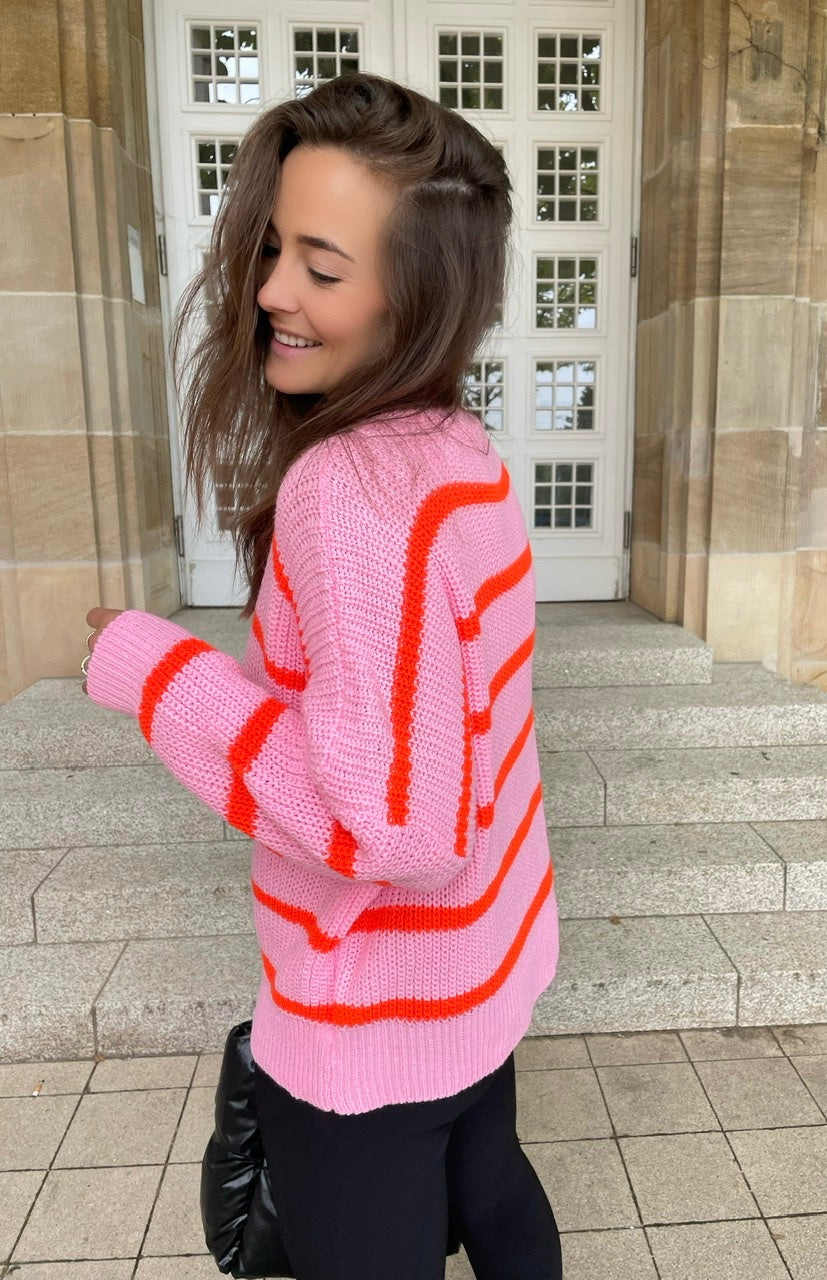 Pullover Stripe Pink Jara
