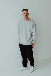 BQ Basiq Sweater Grau | Fair Fashion