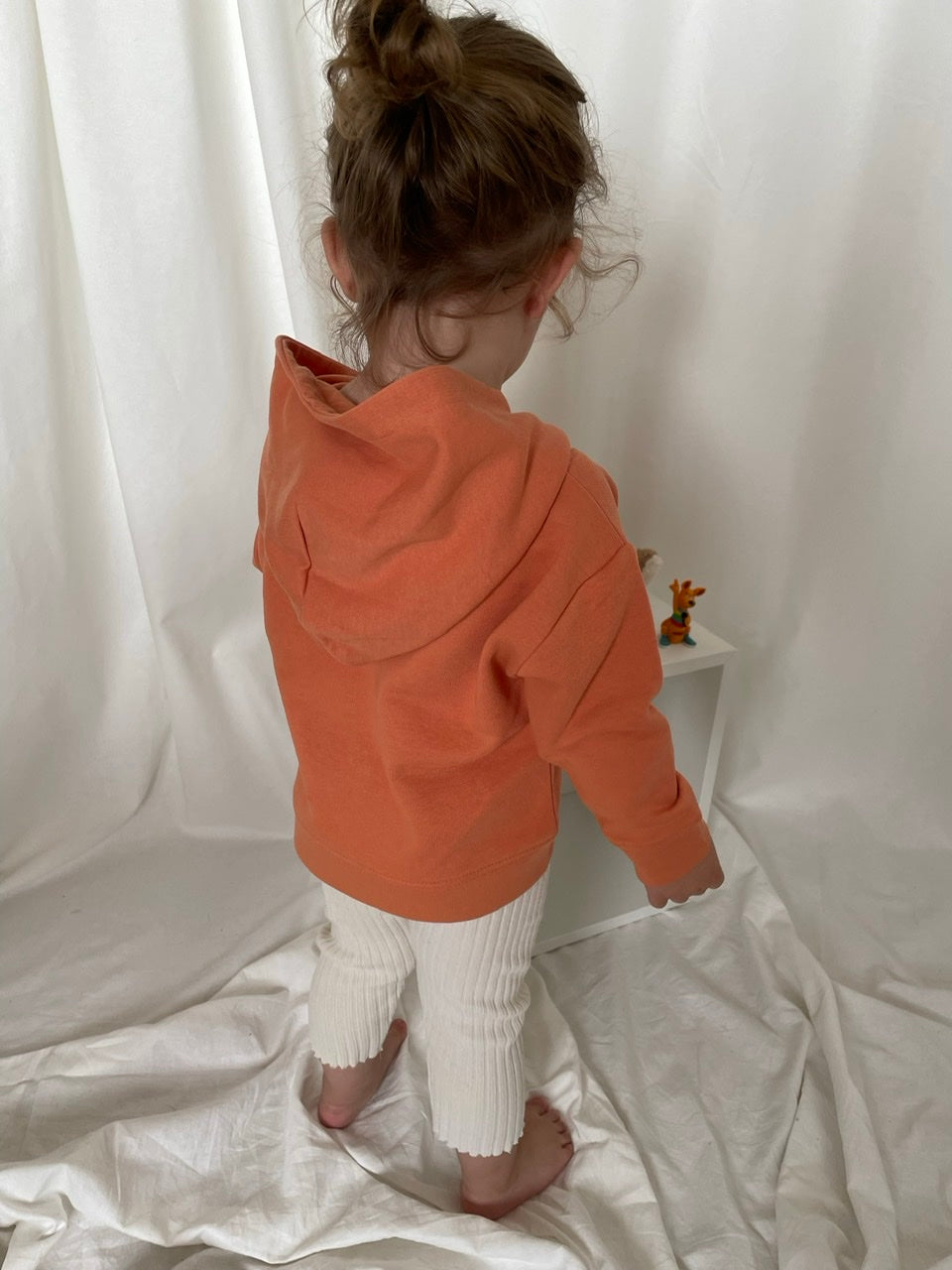Hoodie Kids Orange | Personalisierbar | Bio Baumwolle