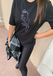 Tshirt Modern Art Schwarz