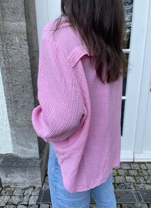 Musselin Bluse Rosa