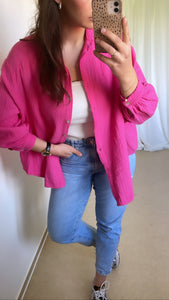 Musselin Bluse Pink