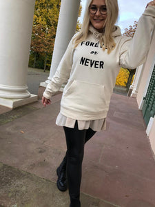 Hoodie Forever or Never Black